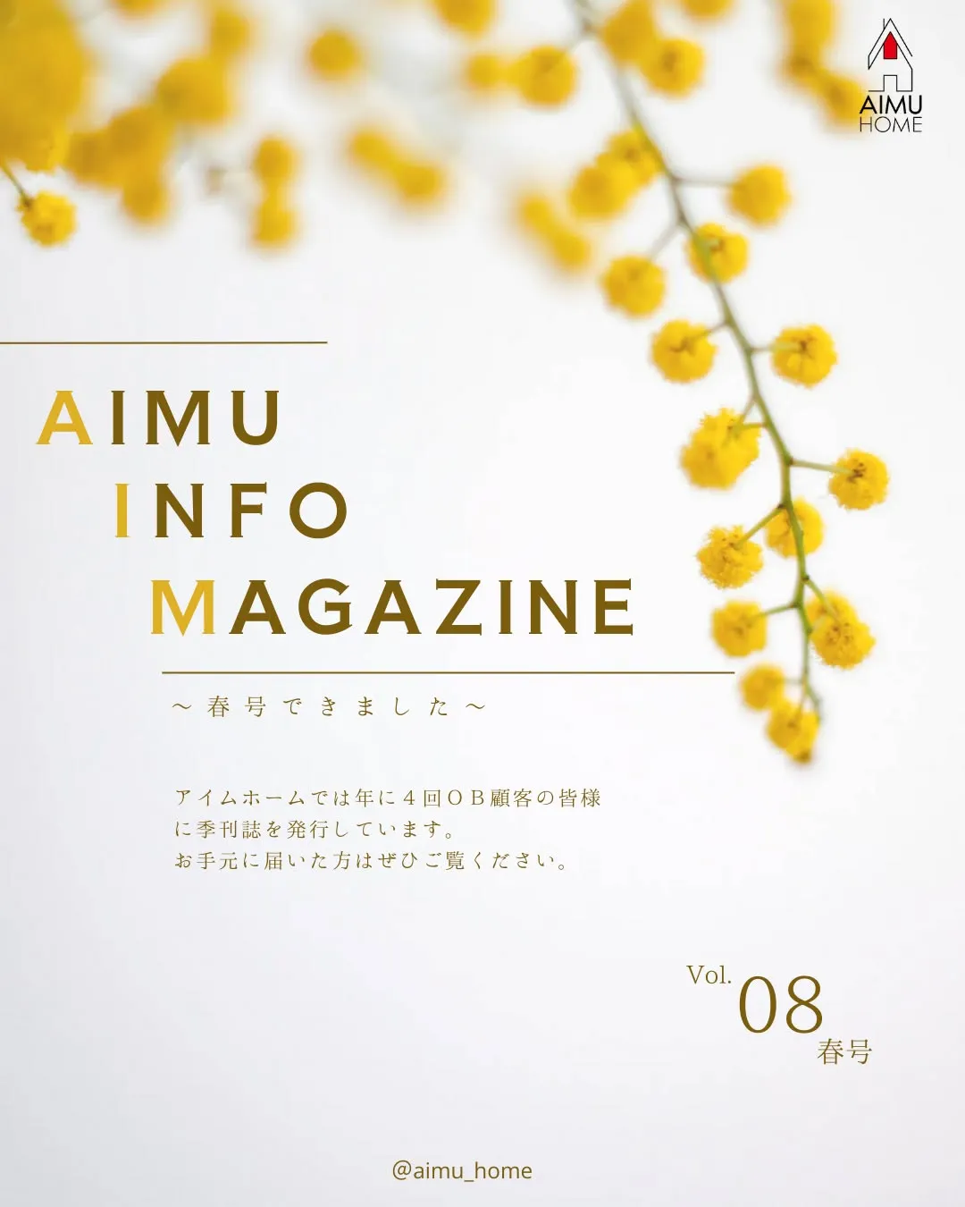 【AIMU INFO MAGAZINE】春号完成!