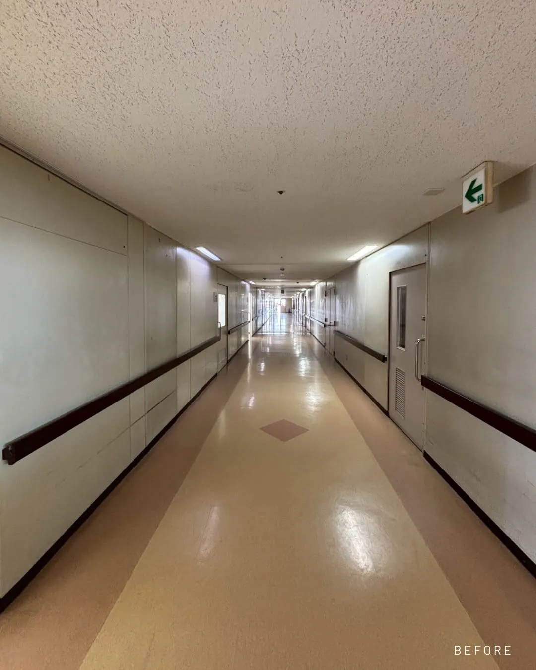 【リノベーション】廊下手摺照明