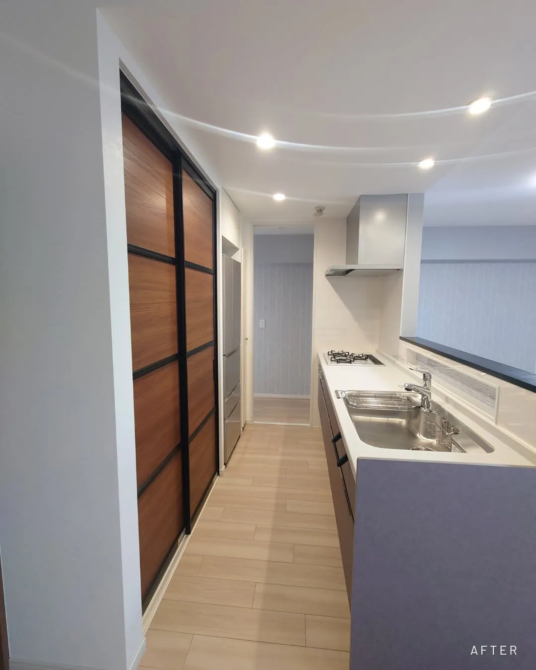 【リノベーション】中古マンション対面化キッチン改修